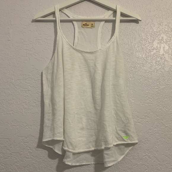 Hollister Tops - Hollister White Racerback Tank Top